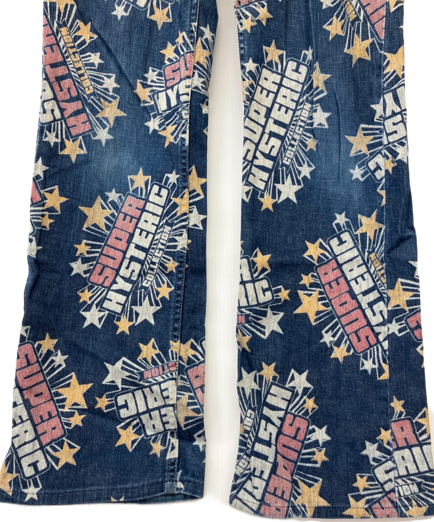 値下げ! 美品 HYSTERIC GLAMOUR スカルパターン デニムパンツ 中古・古着通販】Hysteric Glamour (ヒステリックグラマー) 総柄デニム