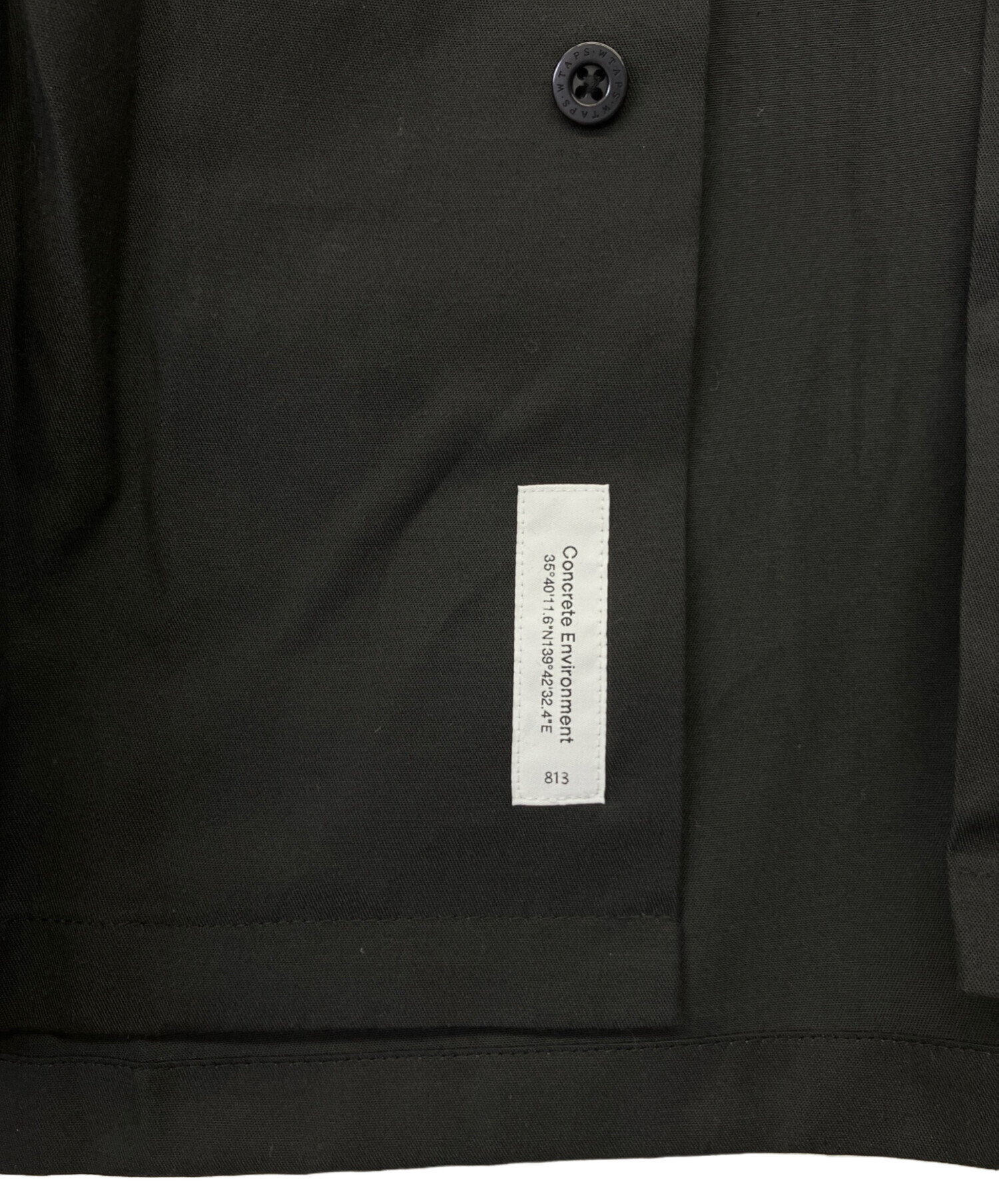 中古・古着通販】WTAPS (ダブルタップス) 長袖シャツ ブラック サイズ 中古・古着通販】WTAPS (ダブルタップス) 長袖シャツ ブラック サイズ
