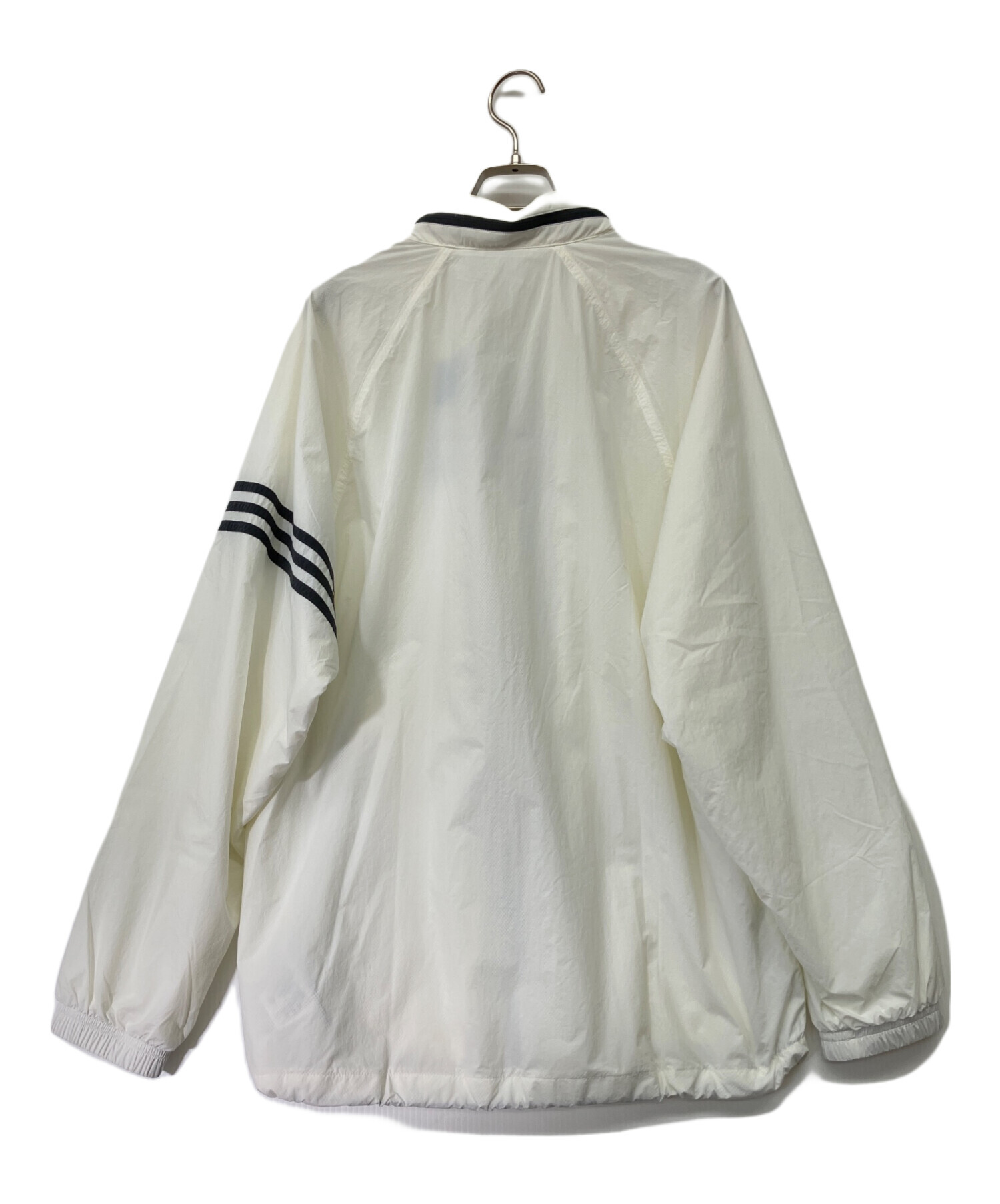 中古・古着通販】adidas (アディダス) ナイロンジャケット アイボリー 