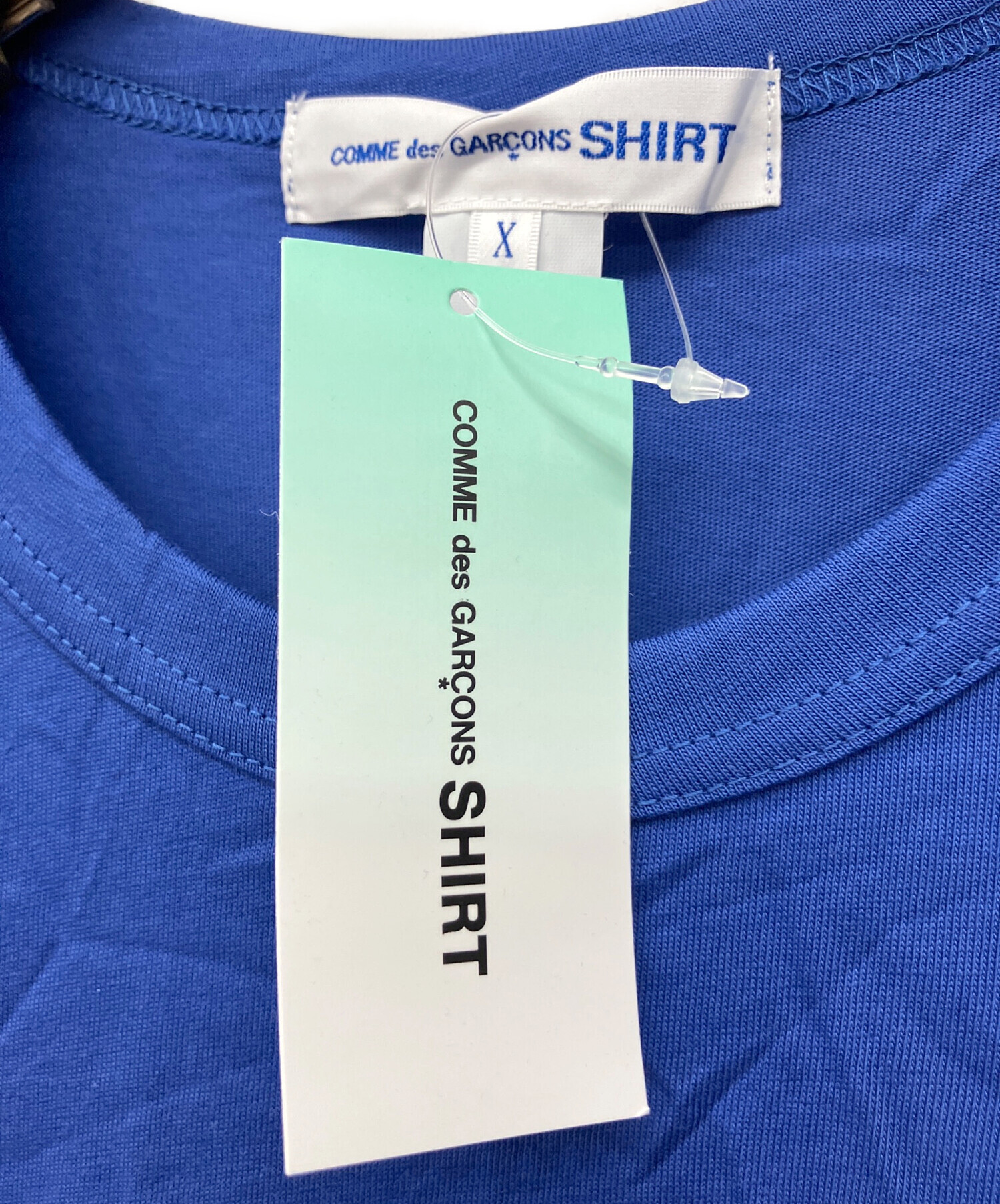 【美品】COMME des GARCONS SHIRT ブルー XS フランス製 中古・古着通販】COMME des GARCONS SHIRT (コムデギャルソンシャツ) T