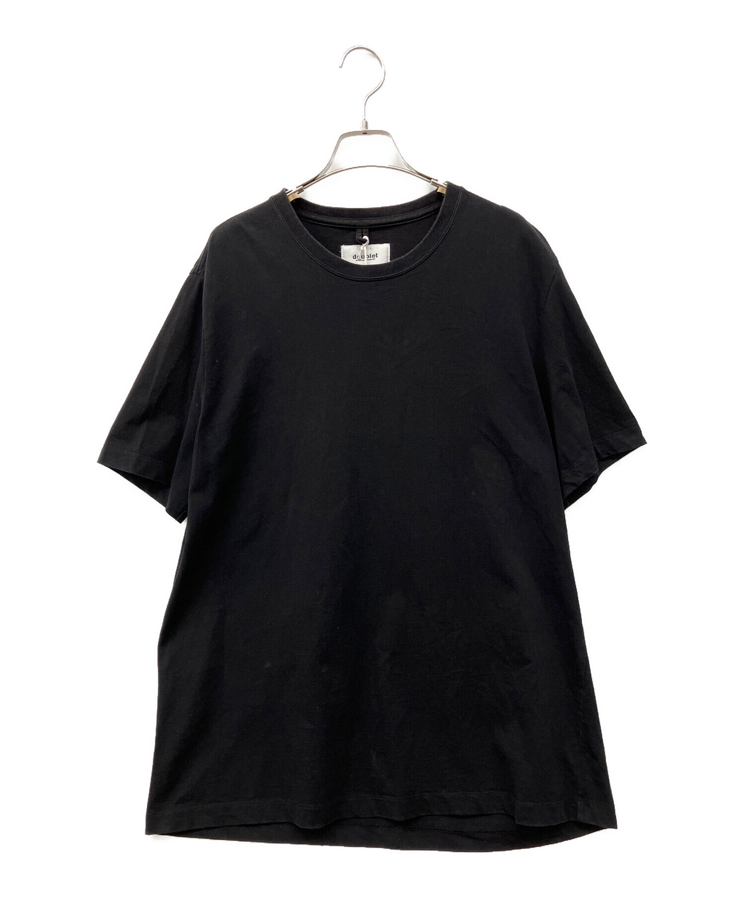 中古・古着通販】doublet (ダブレット) 半袖Tシャツ ブラック サイズ:L 