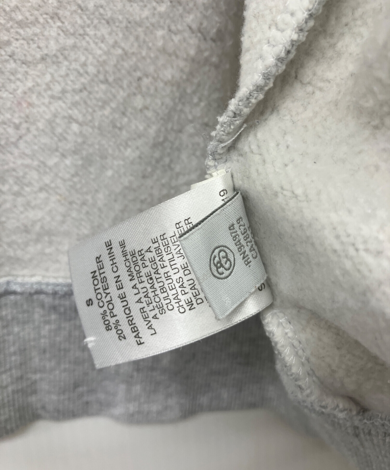 中古・古着通販】stussy (ステューシー) ジップパーカー グレー サイズ