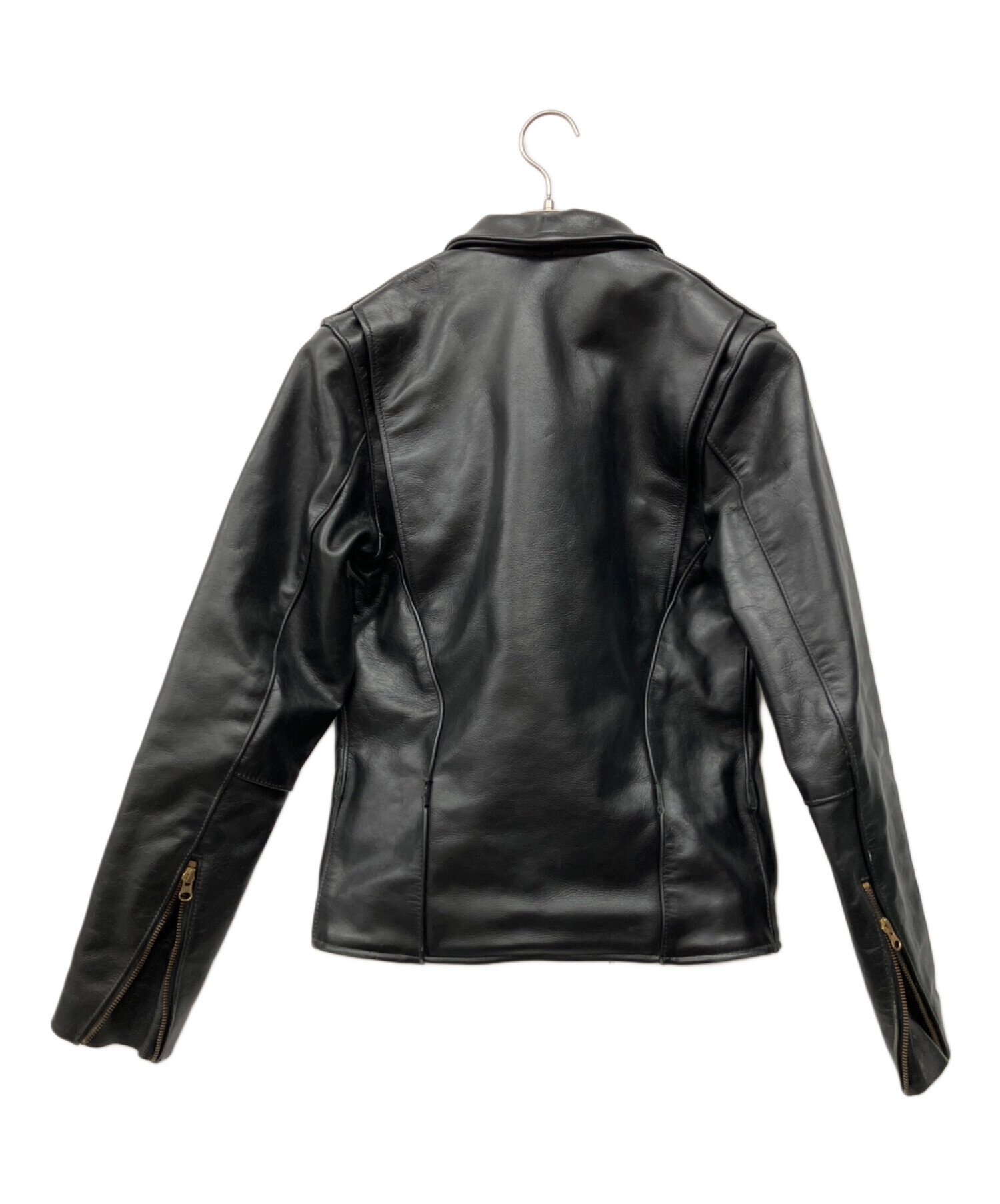 中古・古着通販】VANSON (バンソン) レザージャケット ブラック サイズ