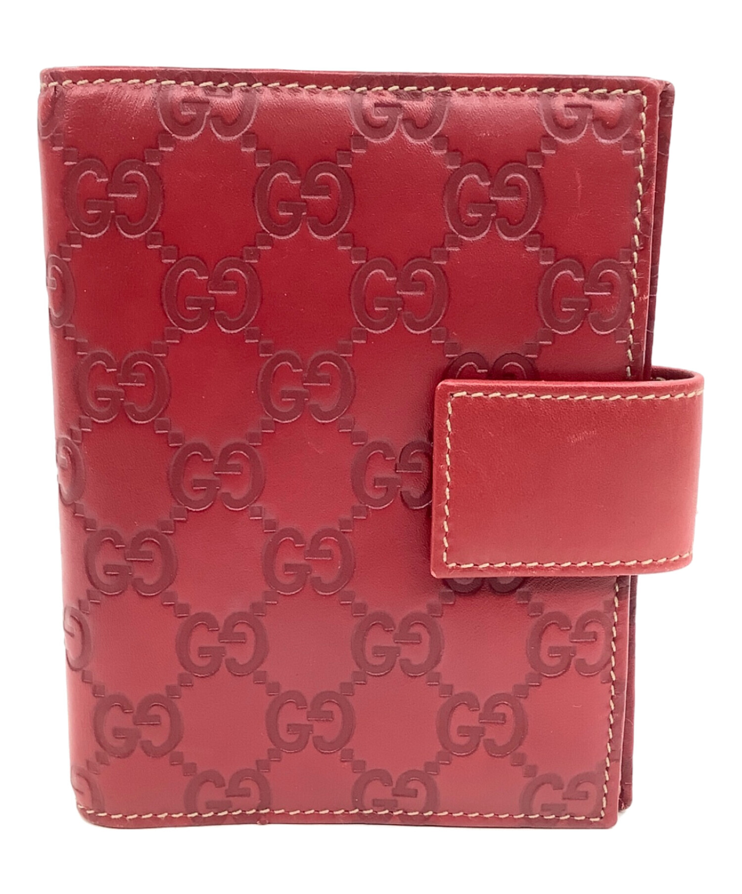 中古・古着通販】GUCCI (グッチ) 手帳カバー レッド｜ブランド・古着 