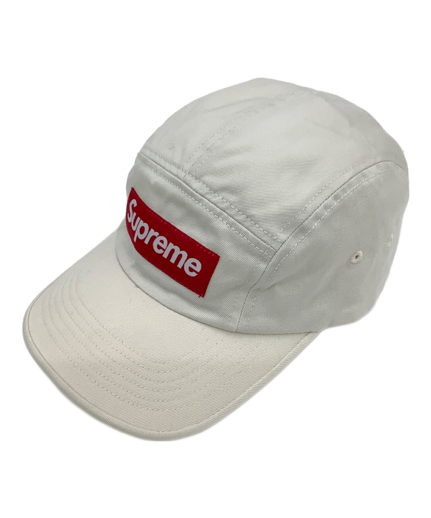 Supreme シュプリーム キャップ 59.6 アイボリー系 【古着】【中古】 中古・古着通販】Supreme (シュプリーム) キャップ ベージュ｜ブランド