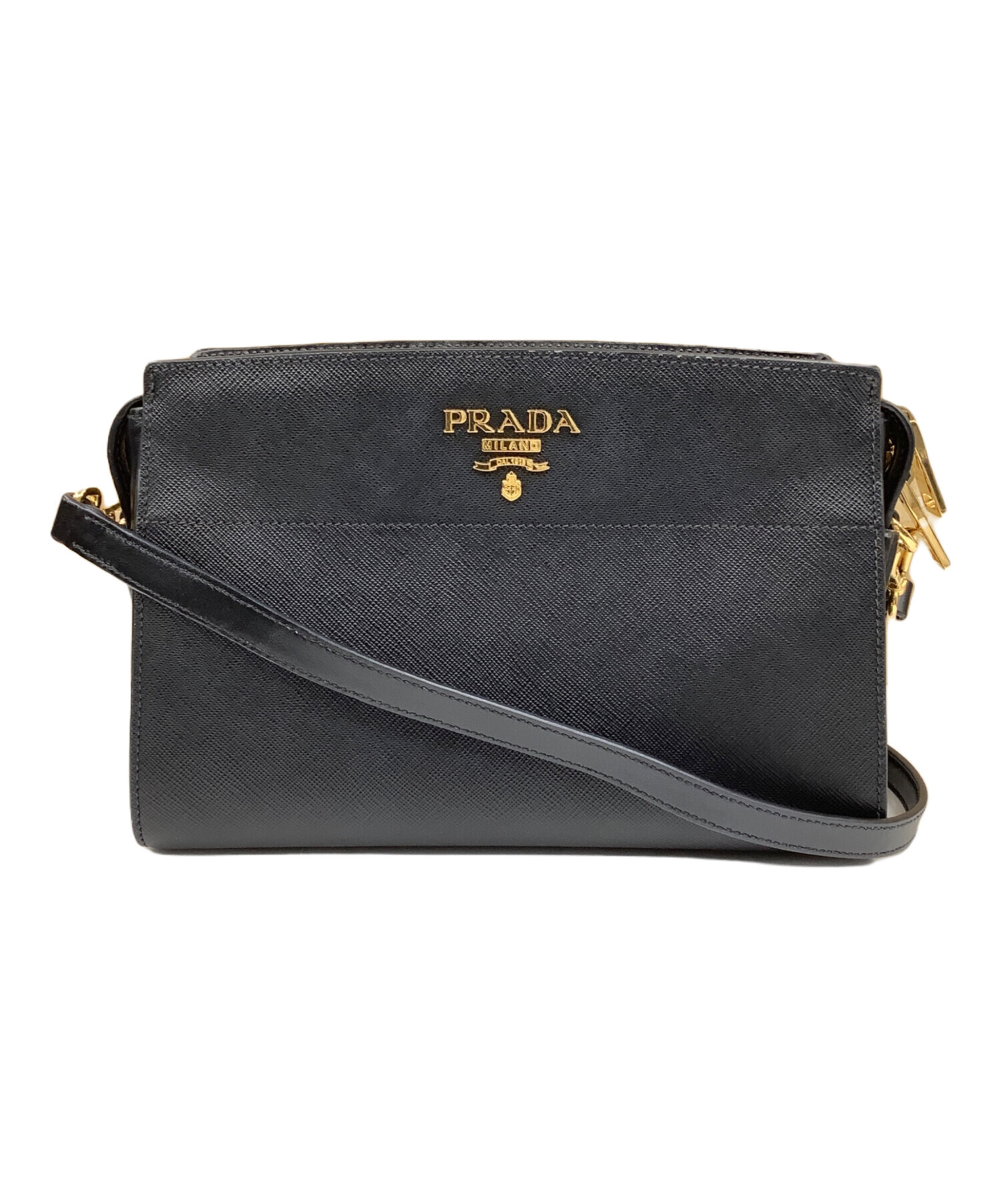 中古・古着通販】PRADA (プラダ) サフィアーノショルダーバッグ
