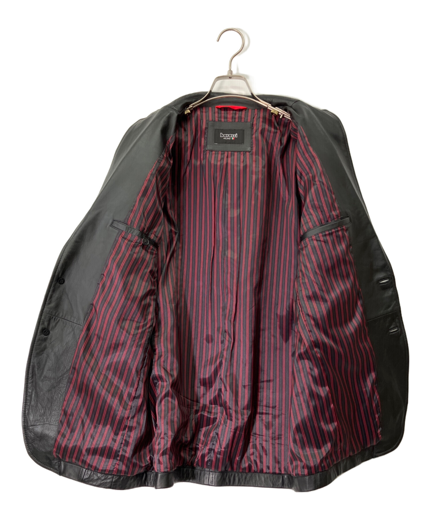 バラシ barassi 未使用タグ付 シングルライダースジャケット ラムレザー 中古・古着通販】Barassi (バラシ) ラムレザーテーラードジャケット