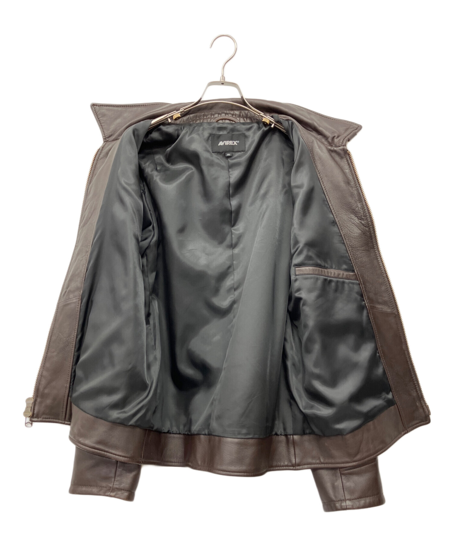 中古・古着通販】AVIREX (アヴィレックス) レザージャケット ブラウン