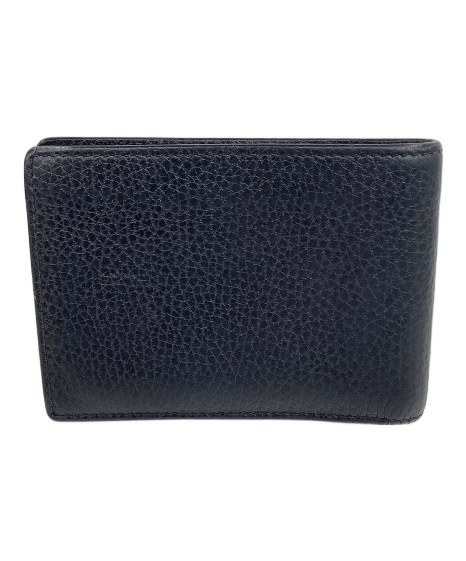 中古・古着通販】GUCCI (グッチ) 2つ折り札入れ ネイビー｜ブランド