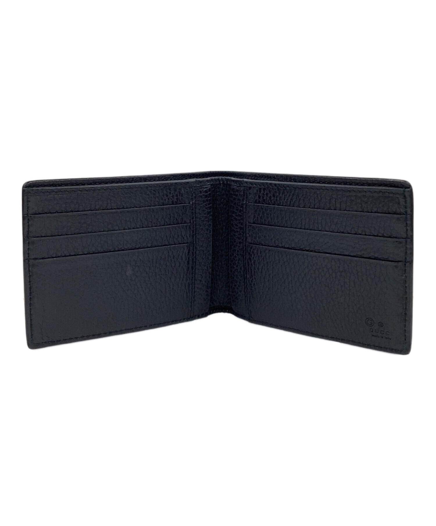 中古・古着通販】GUCCI (グッチ) 2つ折り札入れ ネイビー｜ブランド