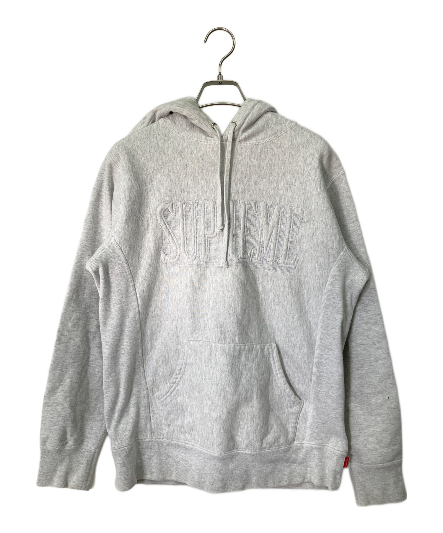 Supreme グレー プルオーバーパーカー　XL 中古・古着通販】SUPREME (シュプリーム) プルオーバーパーカー グレー