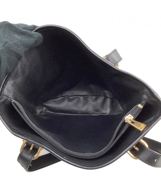 中古・古着通販】CELINE (セリーヌ) ブラック マカダム トートバッグ