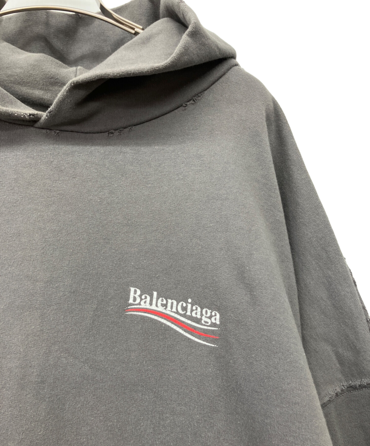 中古・古着通販】BALENCIAGA (バレンシアガ) ダメージ加工パーカー