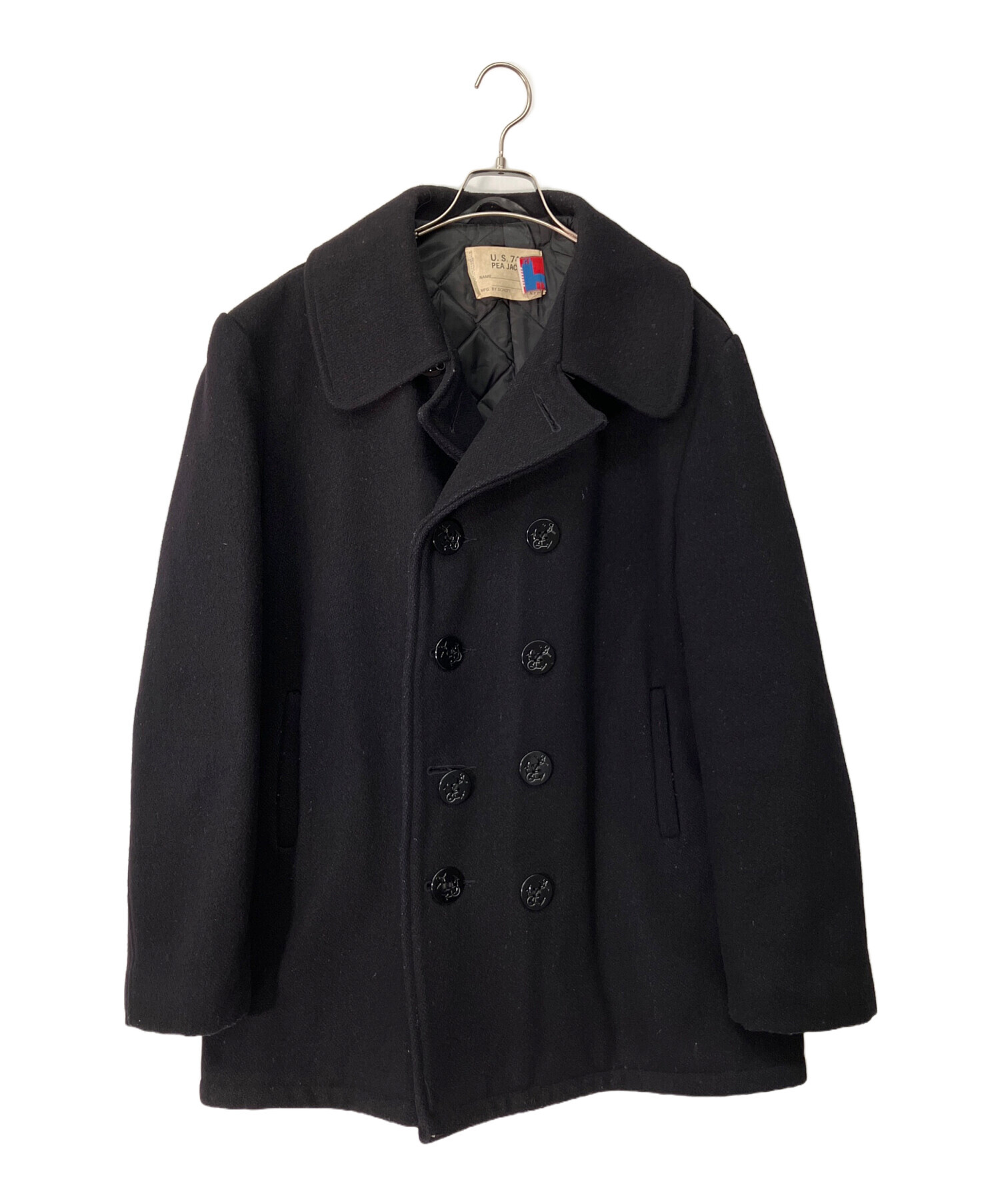 中古・古着通販】Schott (ショット) 80's 740N8つ釦Pコート ダーク