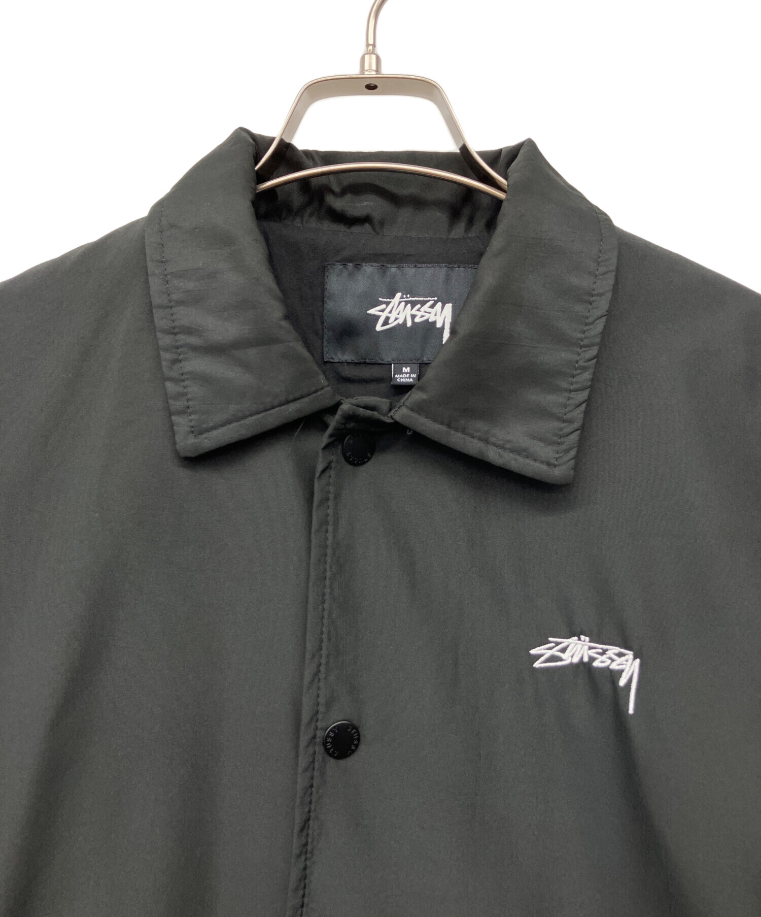 中古・古着通販】stussy (ステューシー) CRUIZE COACH JACKET ブラック