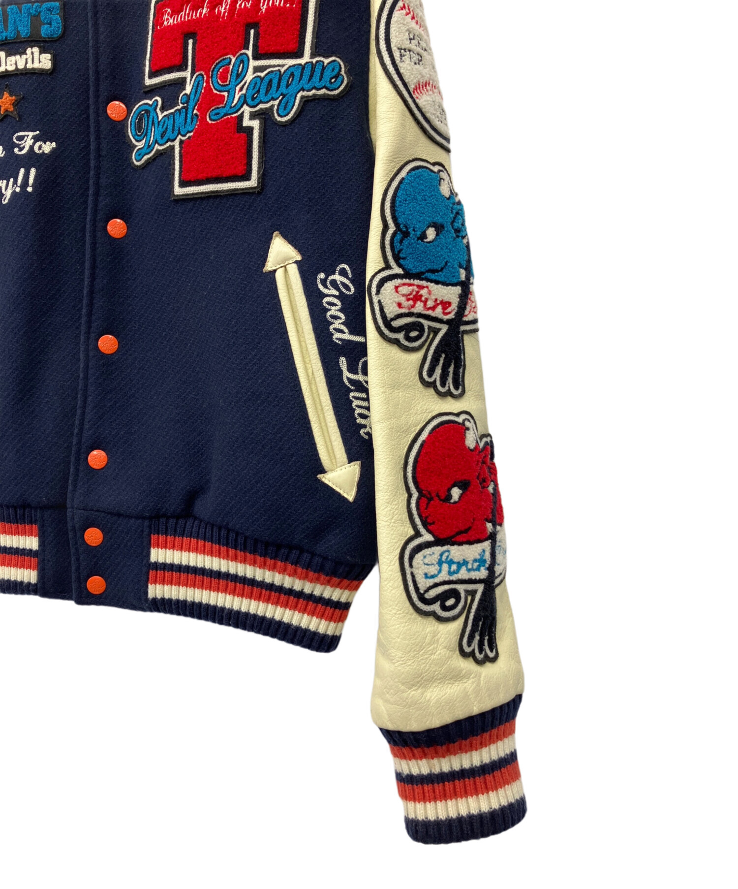 中古・古着通販】TED COMPANY (テッドカンパニー) スタジャン ネイビー