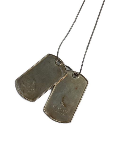 GUCCIドッグタグ中古 GUCCI（グッチ） ドッグタグ ダブル プレート ペンダント ネックレス