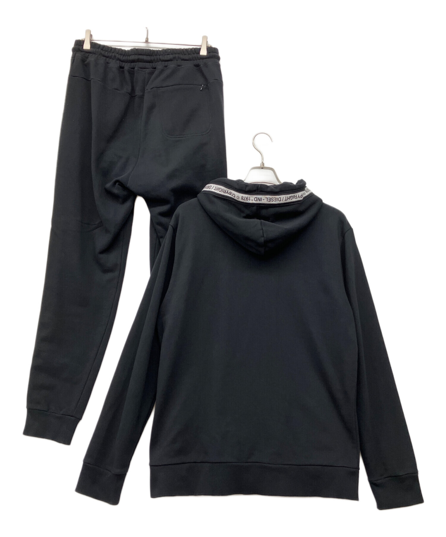 中古・古着通販】DIESEL (ディーゼル) セットアップジャージ ブラック