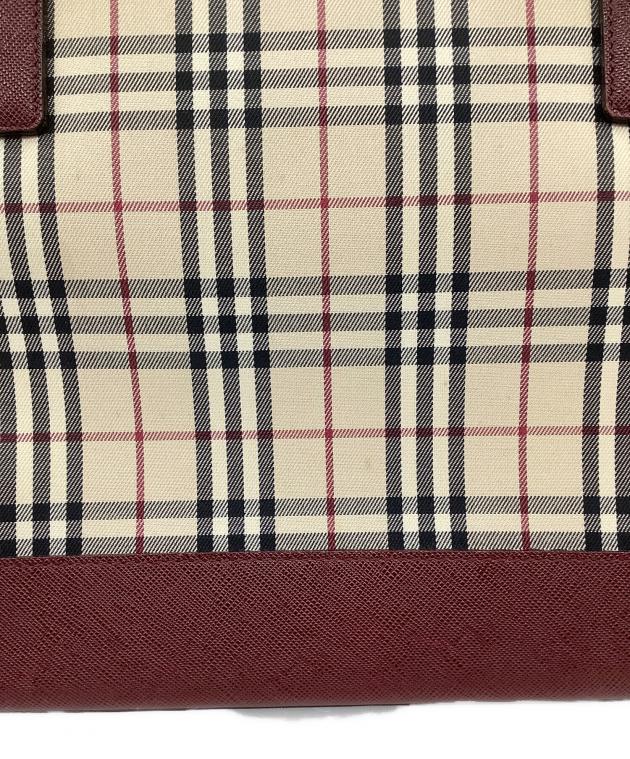 中古・古着通販】BURBERRY (バーバリー) ノバチェックトートバッグ