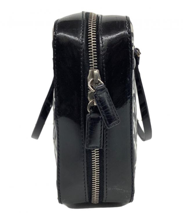 Christian Dior ブラックパーティーバッグ 中古・古着通販】Christian Dior (クリスチャン ディオール) PVC