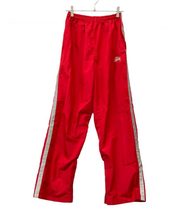 Stussy 赤 ジャージパンツ Mサイズ 中古・古着通販】stussy (ステューシー) 90's ナイロンセットアップ