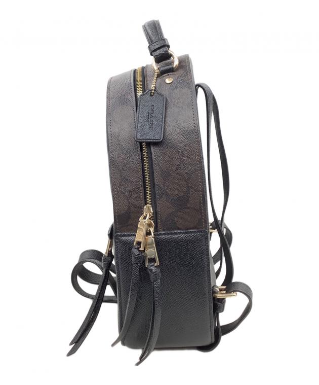 中古・古着通販】COACH (コーチ) リュック ブラック×ブラウン