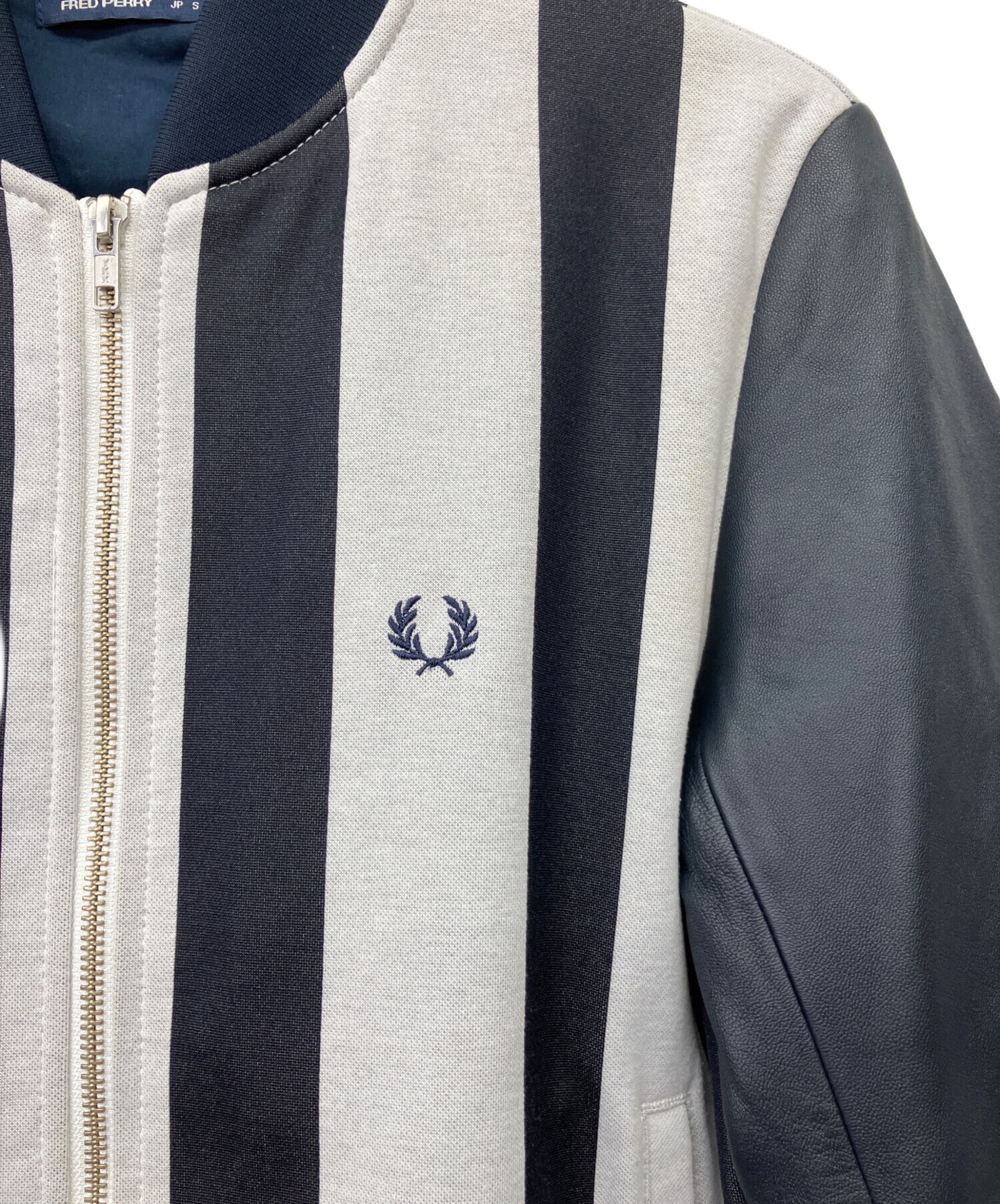 中古・古着通販】FRED PERRY (フレッドペリー) STRIPE BOMBER JACKET