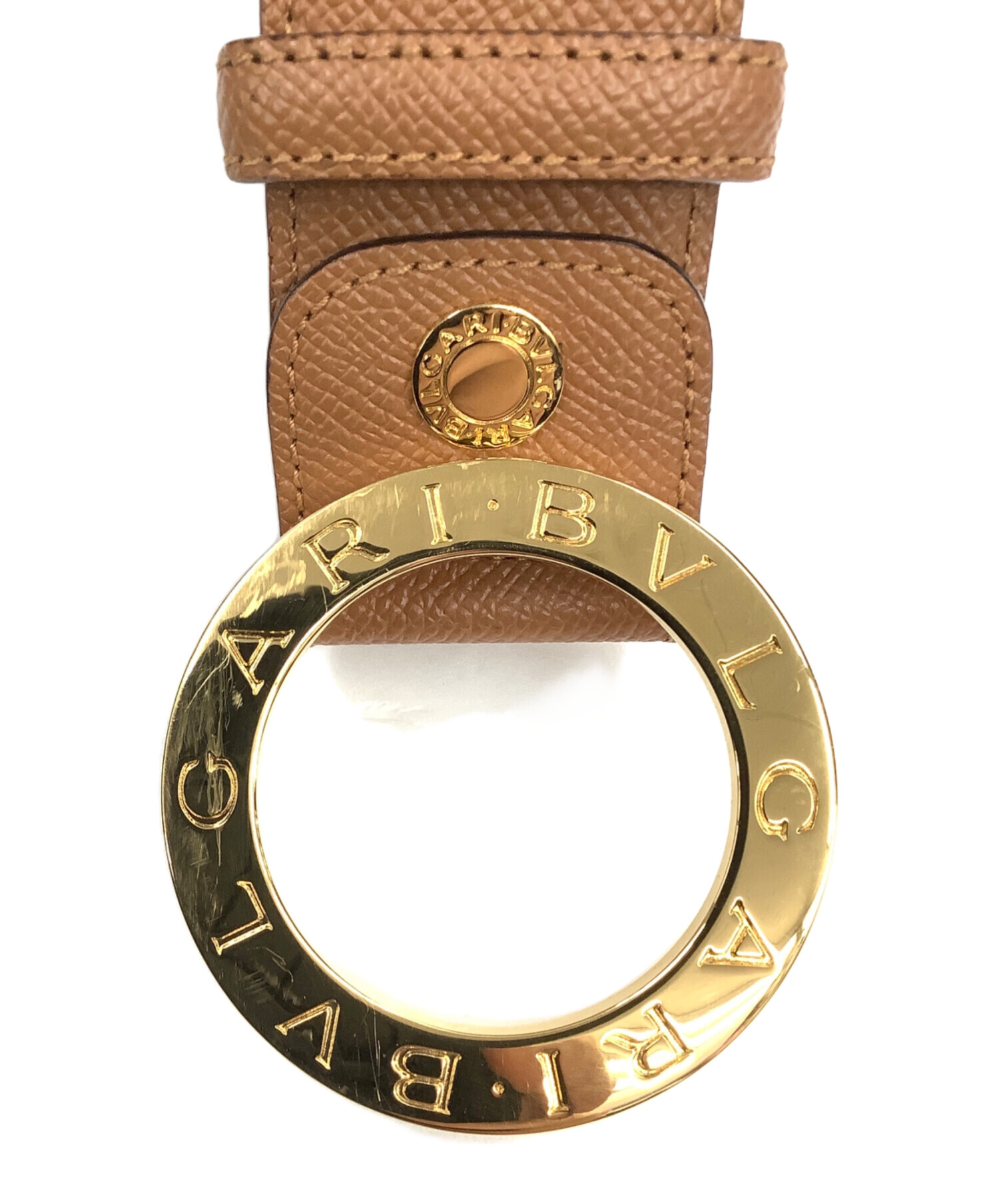 中古・古着通販】BVLGARI (ブルガリ) ベルト ブラウン×ゴールド