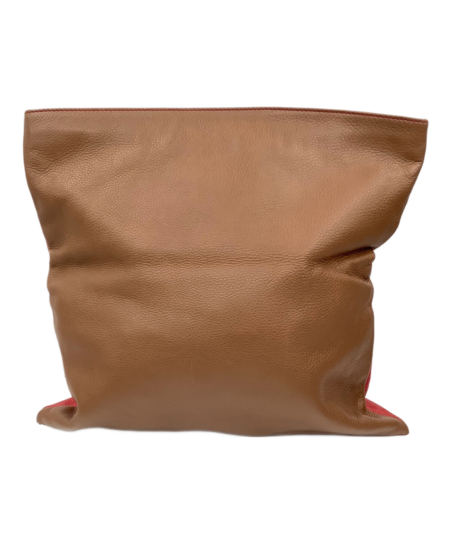 中古・古着通販】FENDI (フェンディ) Leather Foldover Clutch Bag