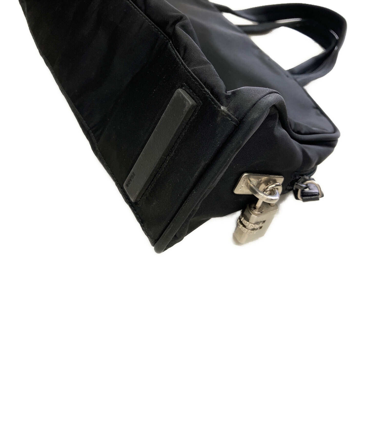 中古・古着通販】PRADA (プラダ) ミニボストンバッグ ブラック