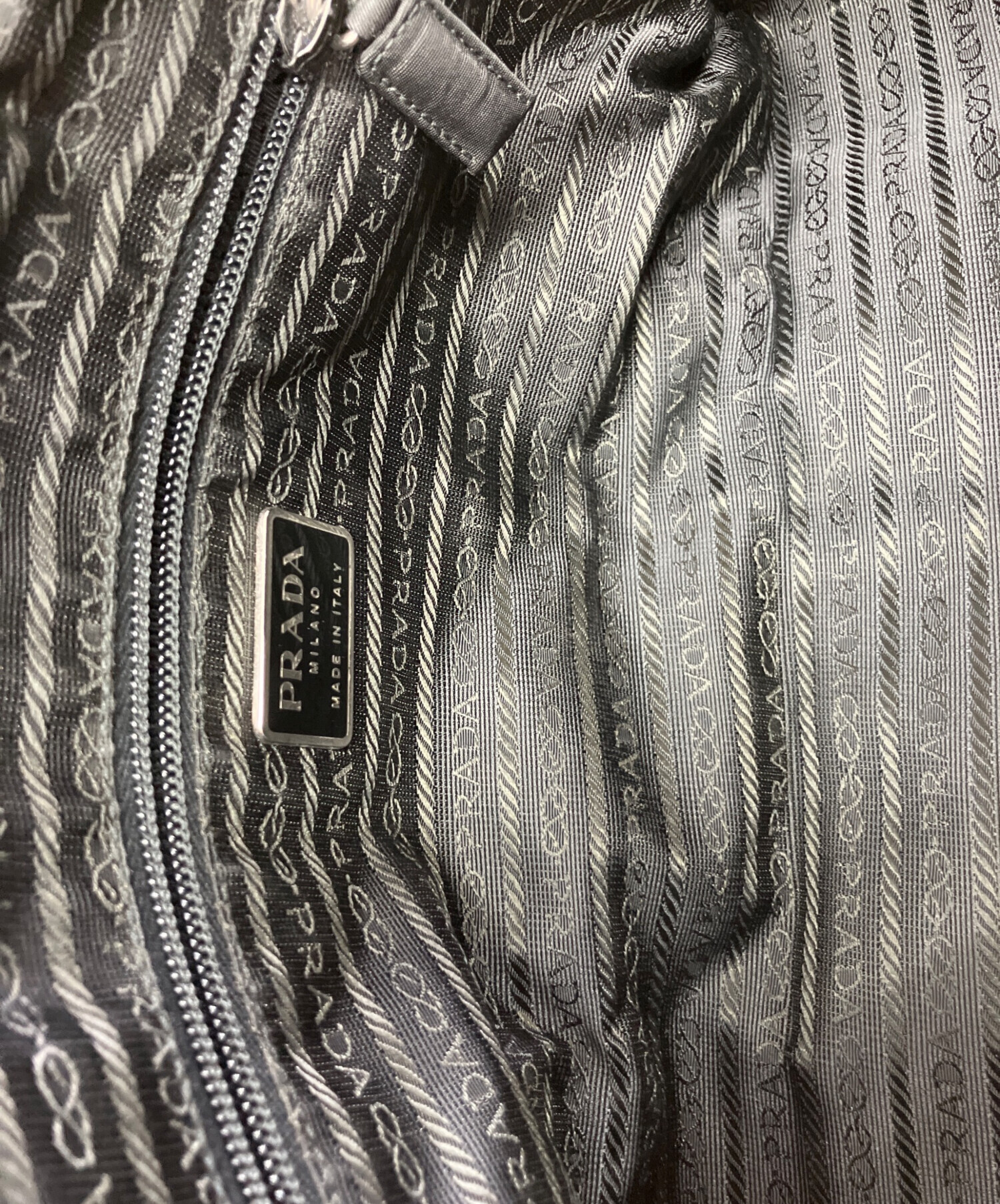 中古・古着通販】PRADA (プラダ) ミニボストンバッグ ブラック