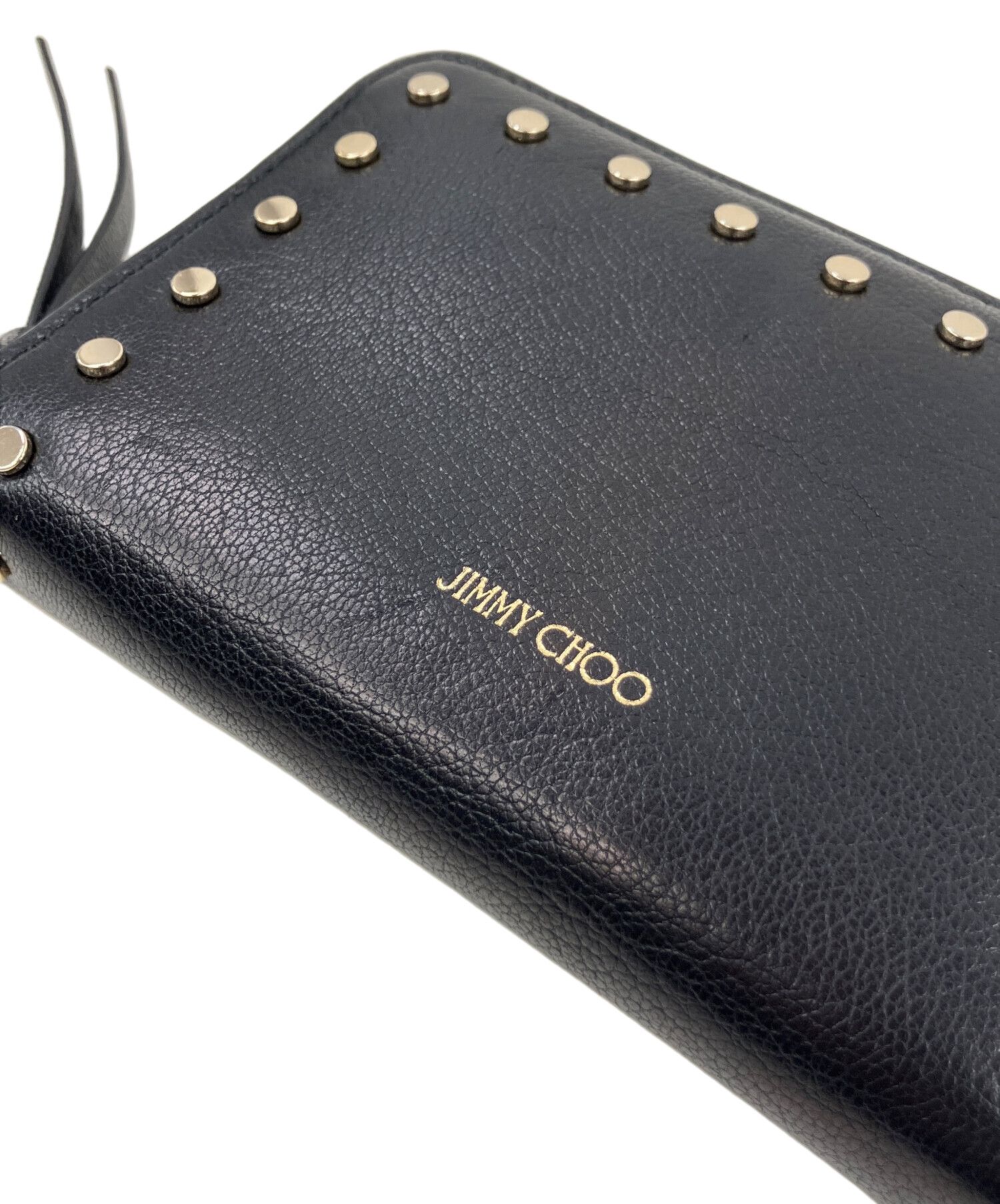 中古・古着通販】JIMMY CHOO (ジミーチュウ) 長財布 ブラック
