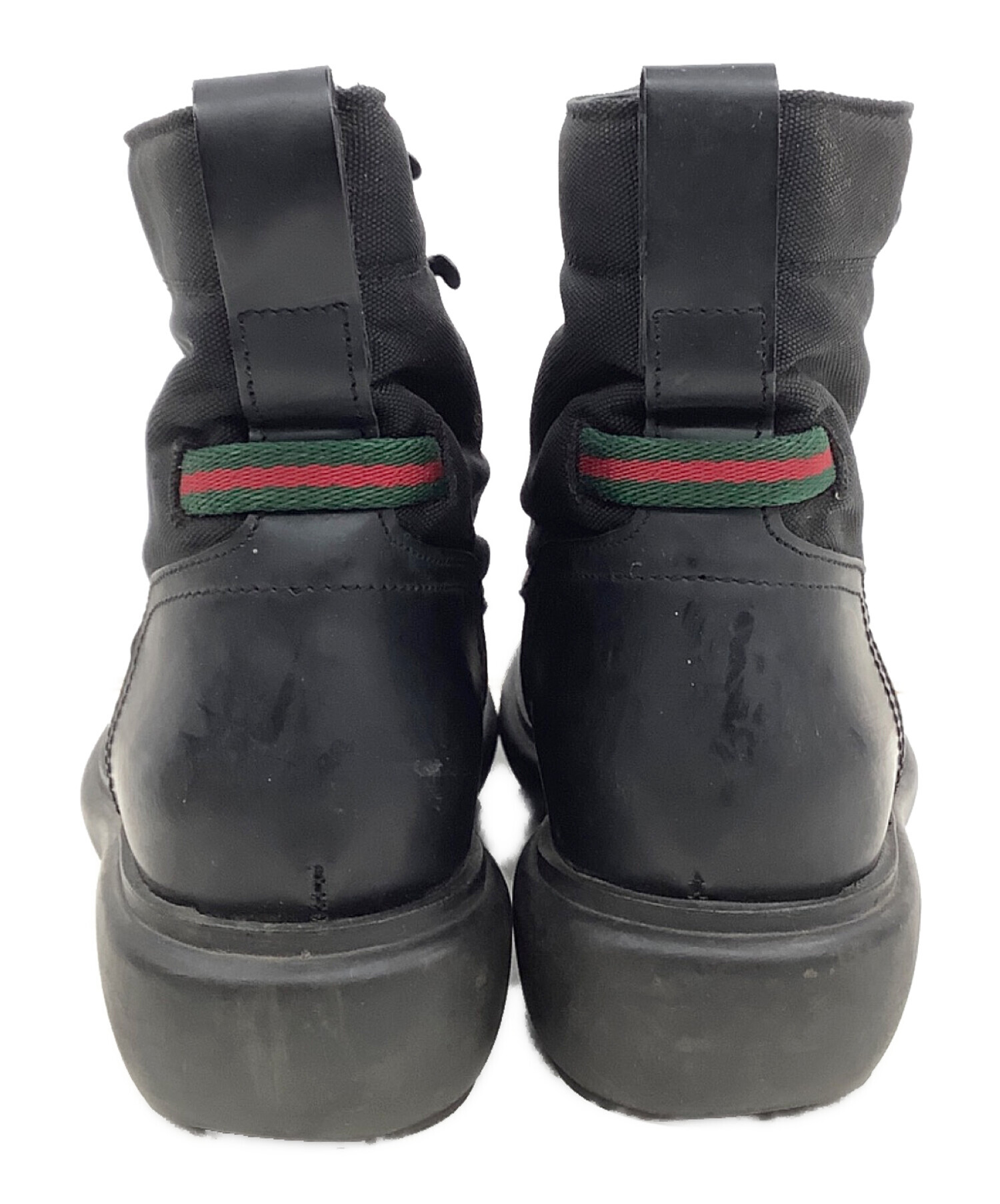 中古・古着通販】GUCCI (グッチ) シェリーライン異素材ショートブーツ