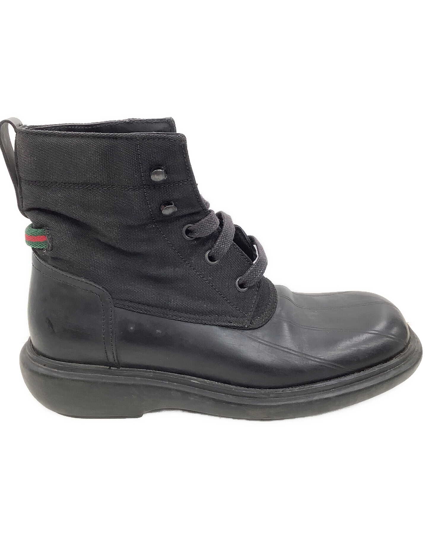 中古・古着通販】GUCCI (グッチ) シェリーライン異素材ショートブーツ