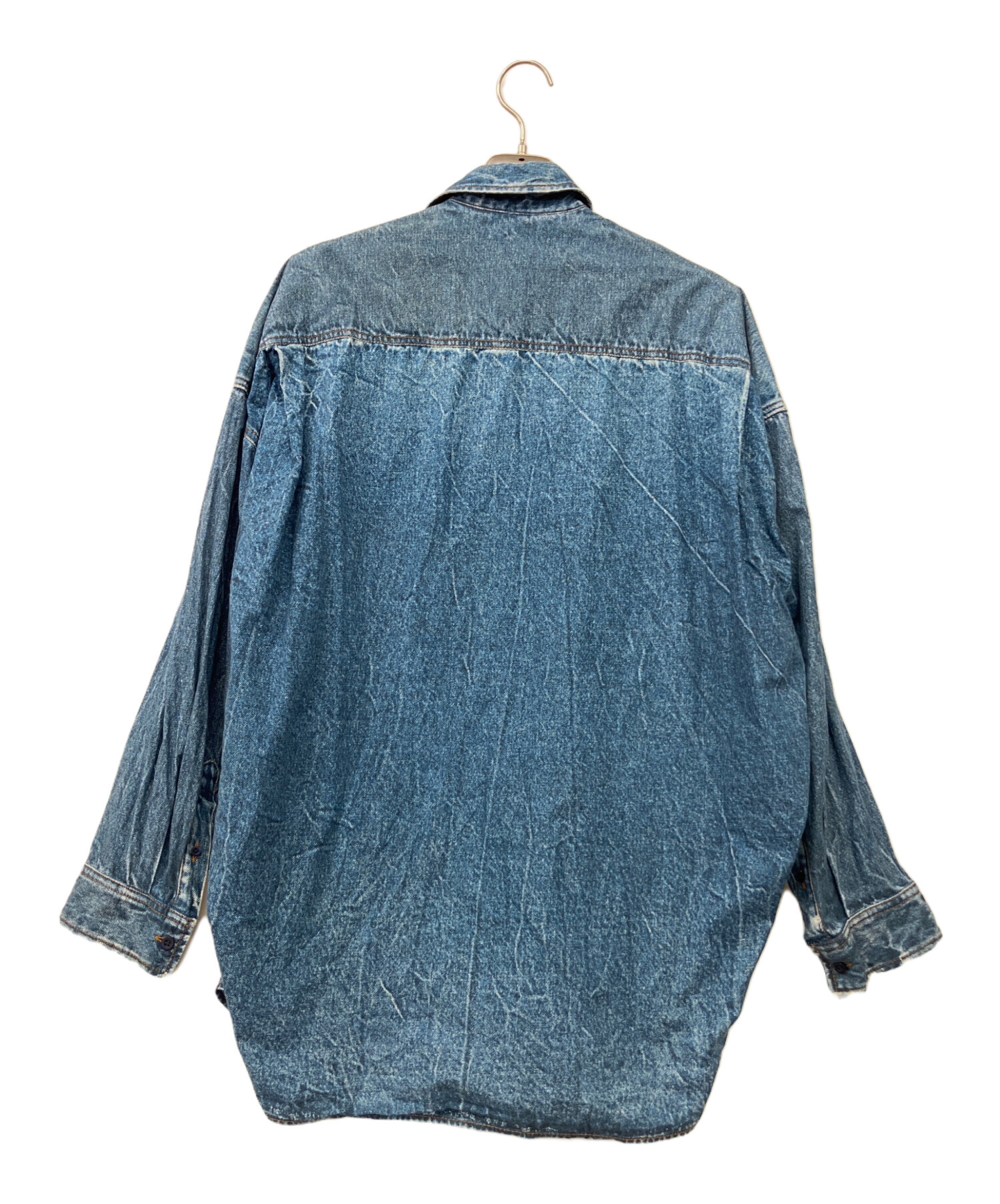 【2020年 春夏新作】　BALENCIAGA バレンシアガデニムシャツ 中古・古着通販】BALENCIAGA (バレンシアガ) 転写プリントデニムシャツ