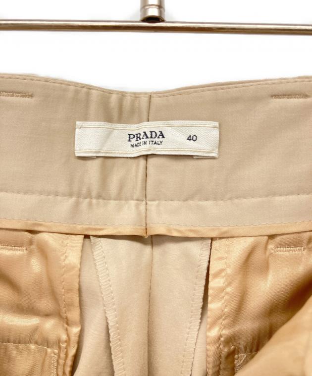 中古・古着通販】PRADA (プラダ) パンツ ベージュ サイズ:40｜ブランド