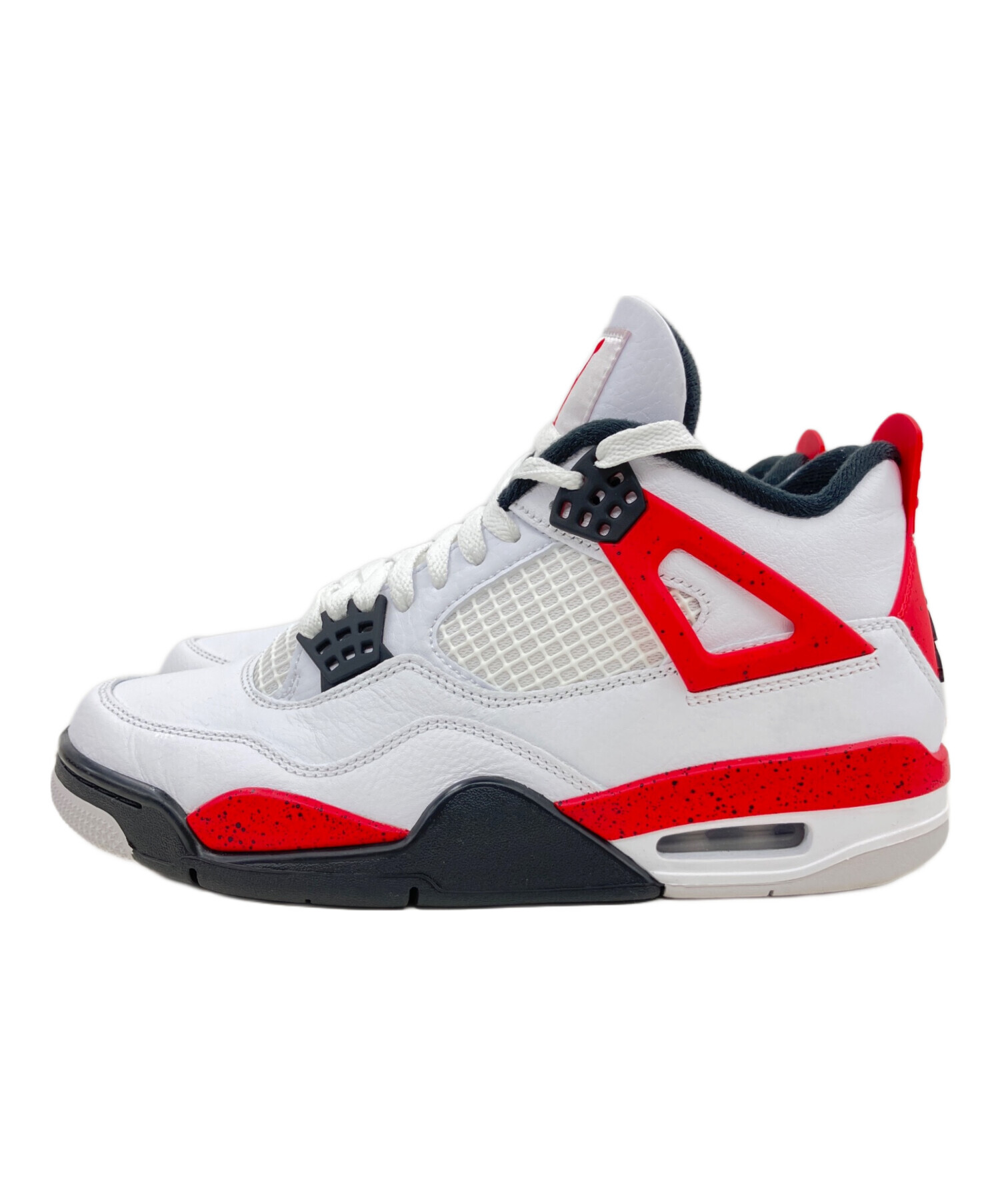 中古・古着通販】NIKE (ナイキ) AIR JORDAN 4 RETRO WHITE/FIRE RED 