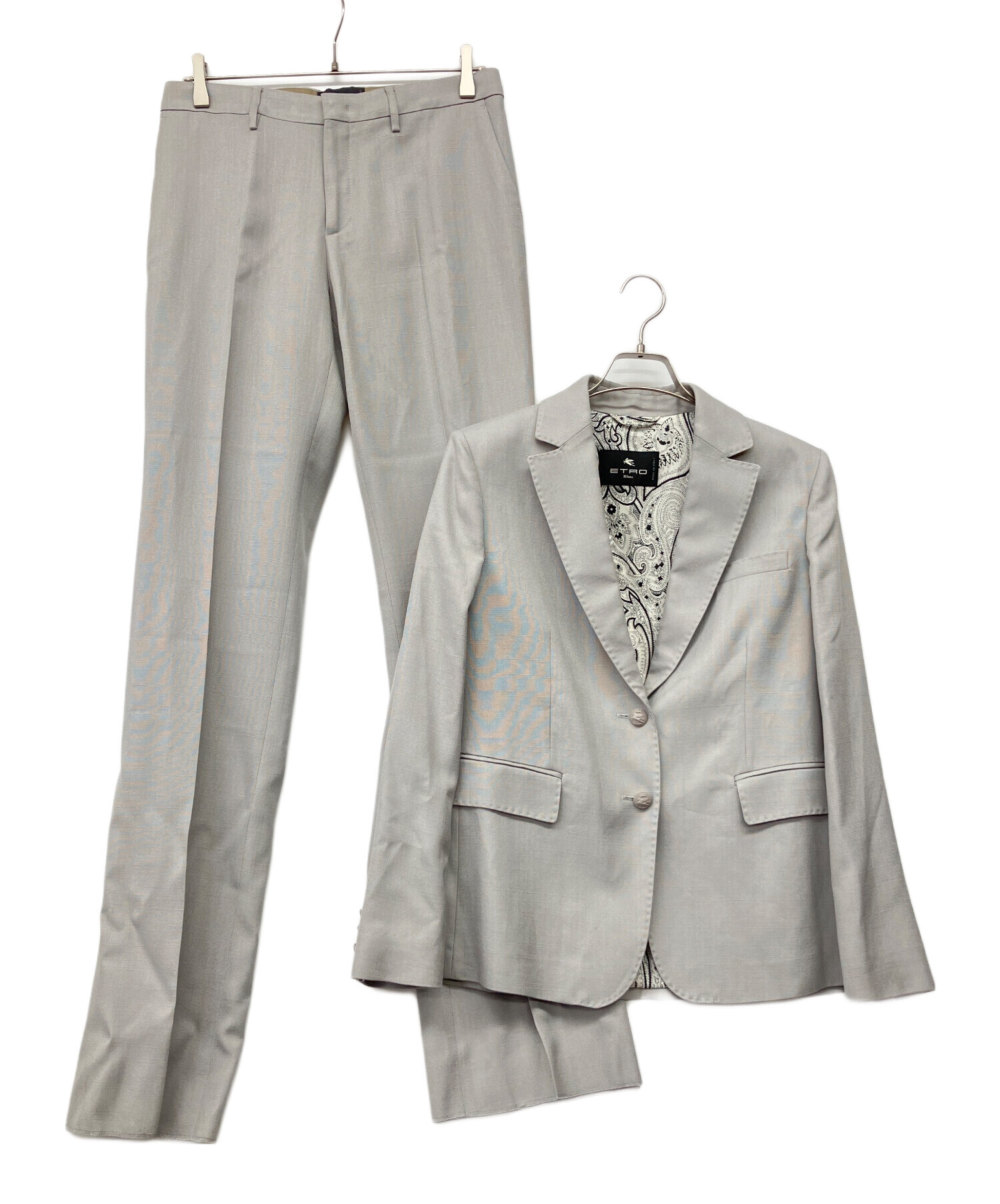 中古・古着通販】ETRO (エトロ) セットアップスーツ グレー サイズ:42