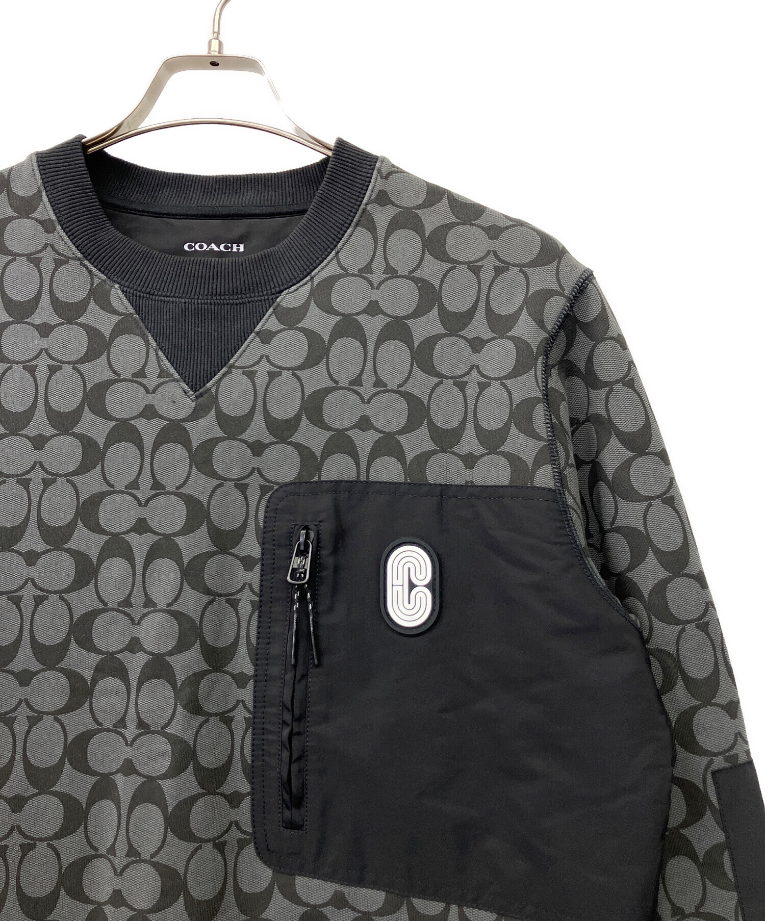 中古・古着通販】COACH (コーチ) スウェット ブラック サイズ:M