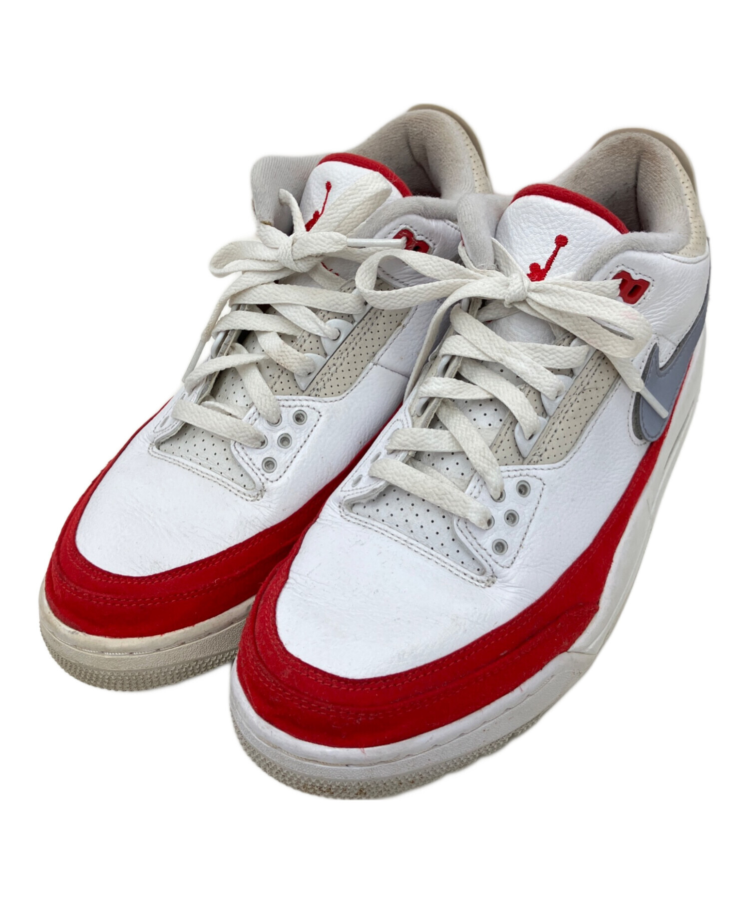 中古・古着通販】NIKE (ナイキ) AIR JORDAN 3 RETRO ホワイト×レッド 