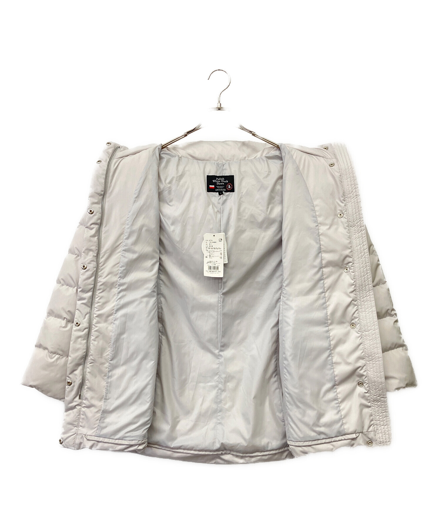中古・古着通販】UNTITLED (アンタイトル) ダウンコート オフホワイト