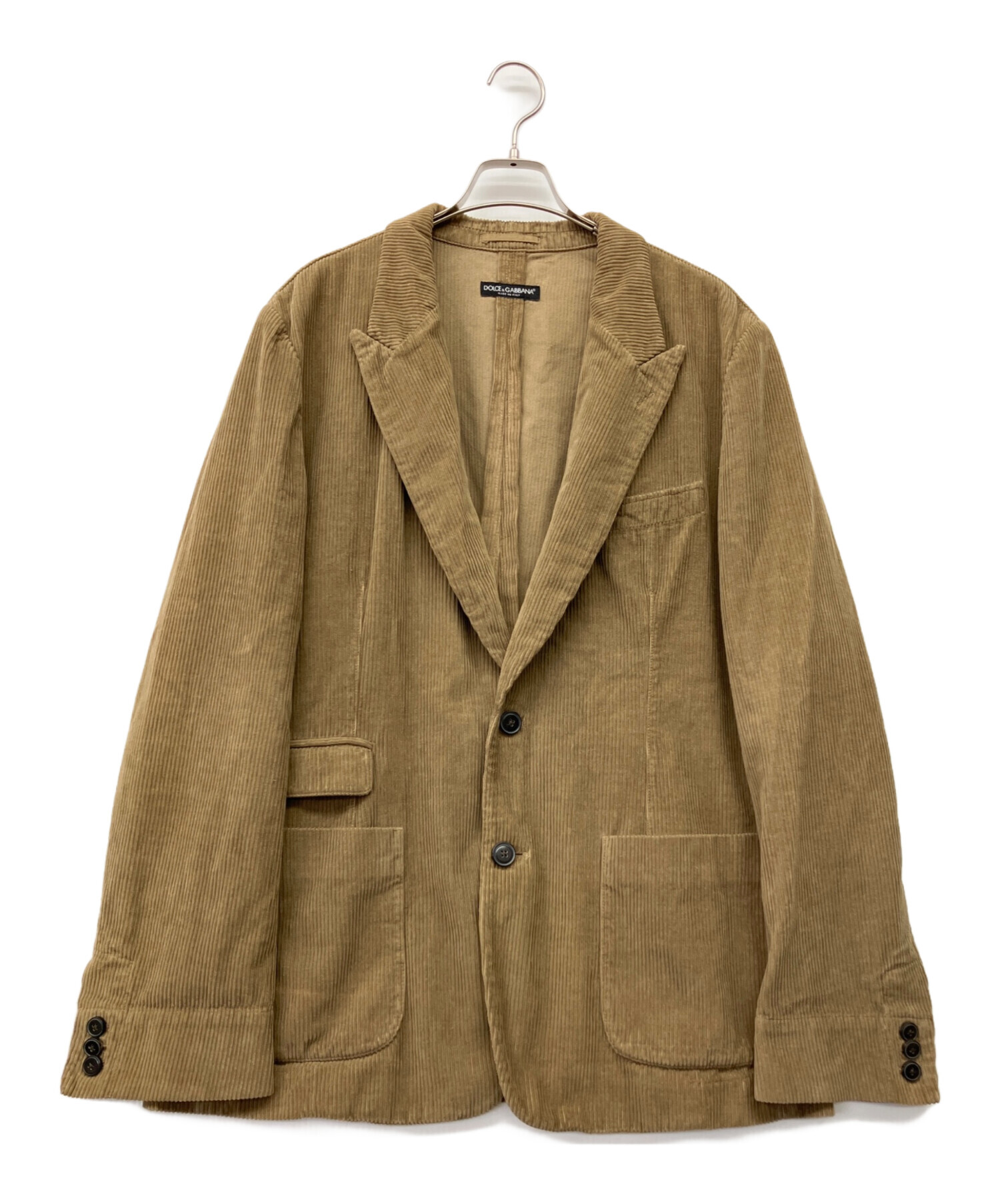 美品イタリア製　ドルチェ＆ガッバーナ　メンズ　50サイズ　コーデュロイジャケット 中古・古着通販】DOLCE & GABBANA (ドルチェ＆ガッバーナ
