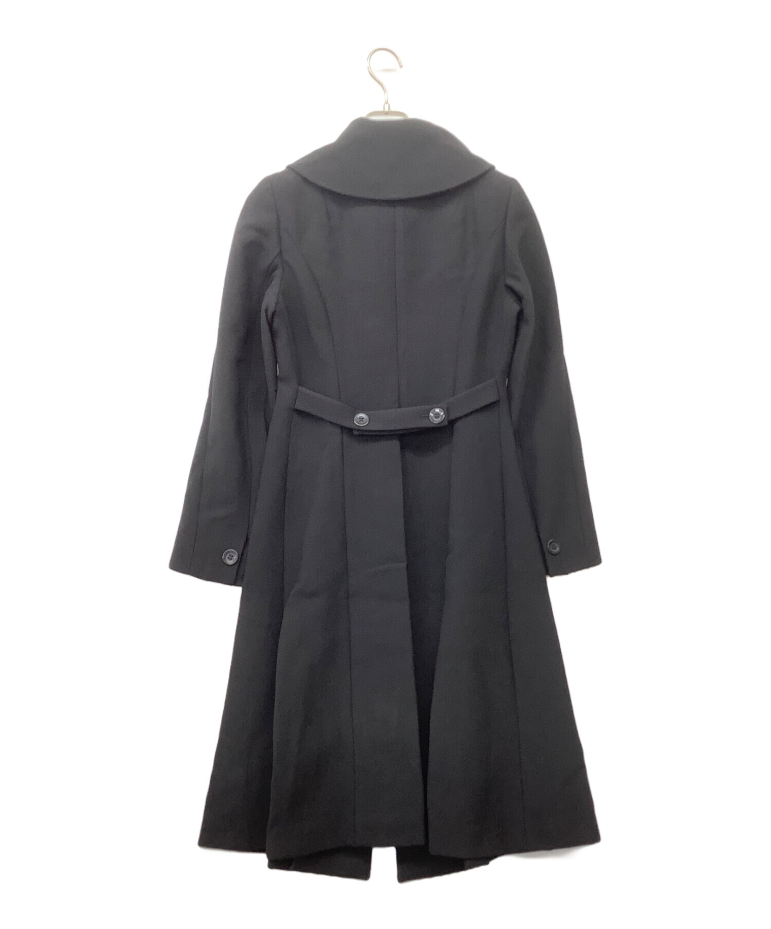 美品 MAXMARA マックスマーラ ウール コート 中古・古着通販】MaxMara (マックスマーラ) ウール釦コート ブラック
