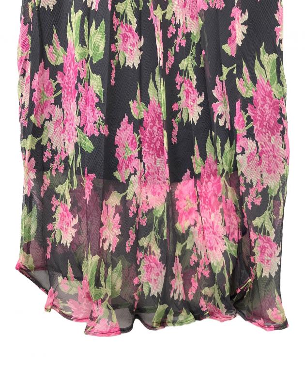中古・古着通販】MaxMara (マックスマーラ) シルク花柄ワンピース