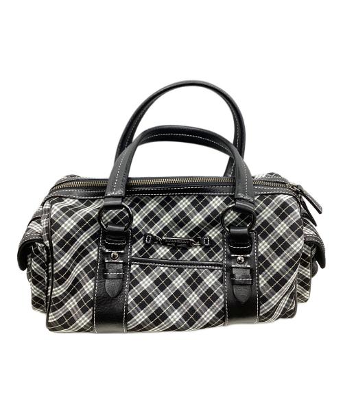 美品✨バーバリーブルーレーベル　ビンテージバッグ ボストンバックBロゴ　総柄 中古・古着通販】BURBERRY BLUE LABEL (バーバリー ブルー レーベル