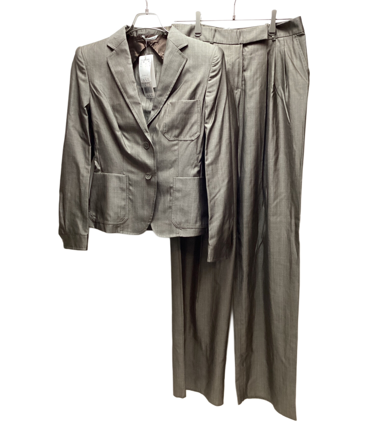 中古・古着通販】MaxMara (マックスマーラ) 90'sパンツスーツ ブラウン 中古・古着通販】MaxMara (マックスマーラ) 90'sパンツスーツ ブラウン