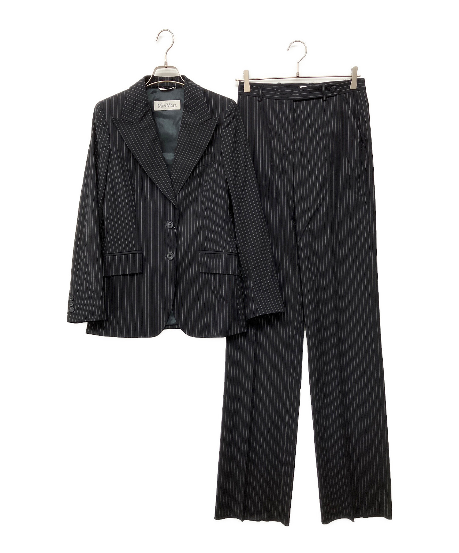 中古・古着通販】MaxMara (マックスマーラ) 90'sパンツスーツ ネイビー