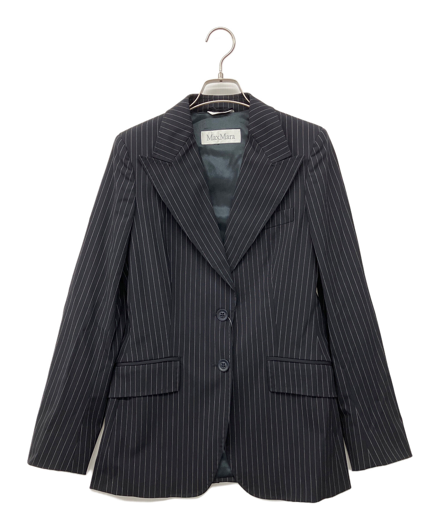中古・古着通販】MaxMara (マックスマーラ) 90'sパンツスーツ ネイビー 中古・古着通販】MaxMara (マックスマーラ) 90'sパンツスーツ ネイビー