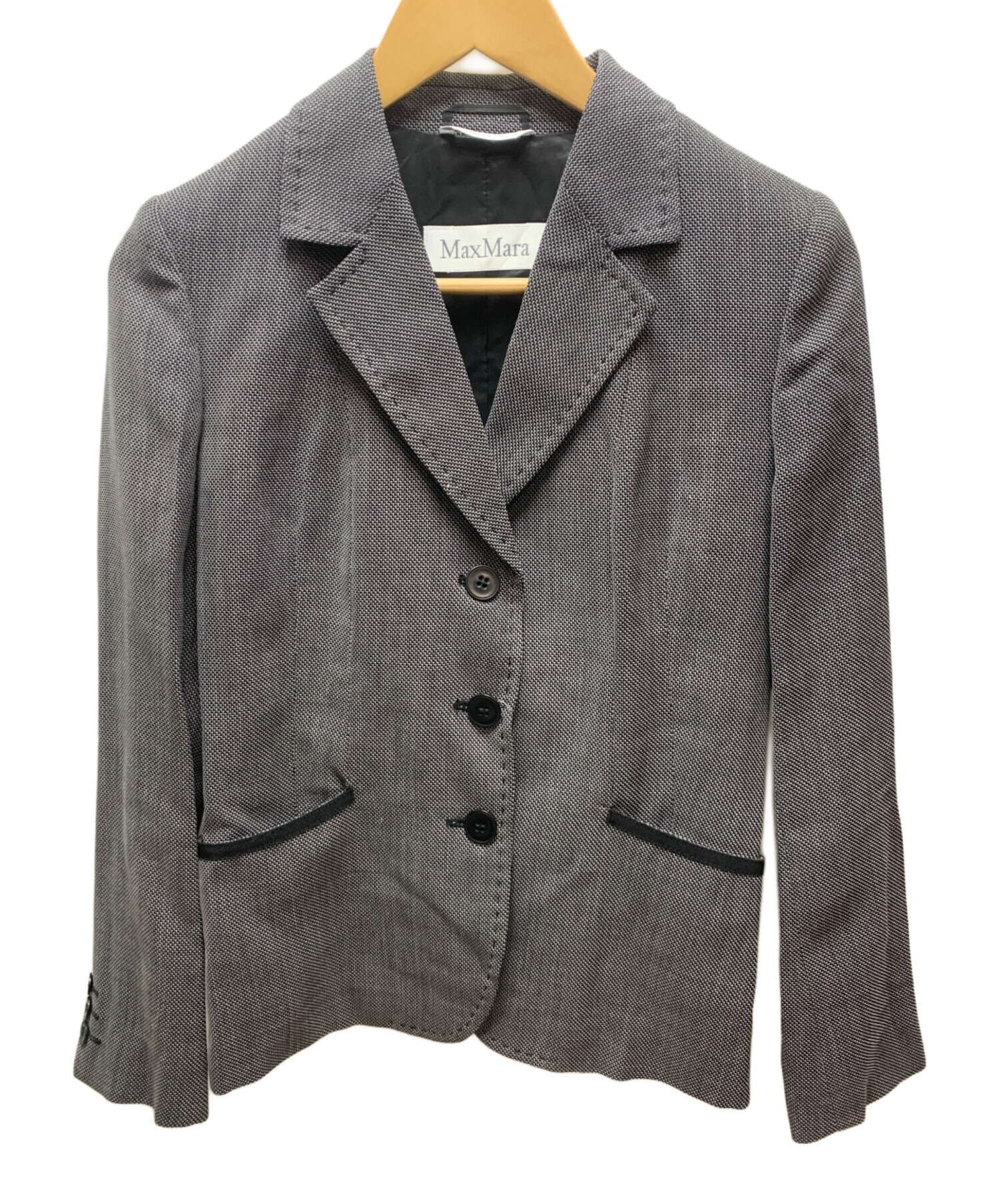 新品未使用☆　マックスマーラ　スラックスパンツ　グレー　ウール 中古・古着通販】MaxMara (マックスマーラ) 90'sパンツスーツ グレー