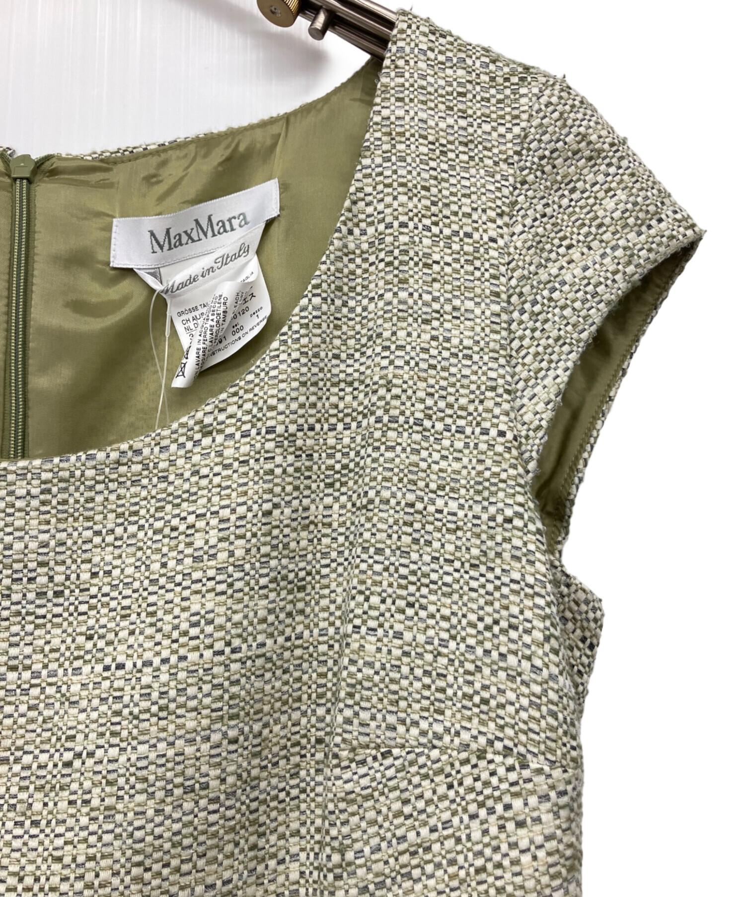 中古・古着通販】MaxMara (マックスマーラ) ベルテッドノースリーブ